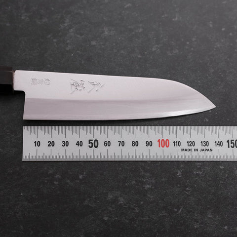 Santoku Revêtement Inox Blue Super Poli Manche Buffle et Ébène 140mm-[Musashi]-[Couteaux de cuisine japonais]