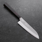 Santoku Revêtement Inox Blue Super Poli Manche Buffle et Ébène 140mm-[Musashi]-[Couteaux de cuisine japonais]