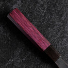 Santoku Revêtement inox Blue Steel #2 Kurouchi Manche Urushi Pourpre 165mm-[Musashi]-[Couteaux de cuisine japonais]