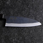 Santoku Revêtement inox Blue Steel #2 Kurouchi Manche Urushi Pourpre 165mm-[Musashi]-[Couteaux de cuisine japonais]