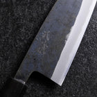 Santoku Revêtement inox Blue Steel #2 Kurouchi Manche Urushi Vert 165mm-[Musashi]-[Couteaux de cuisine japonais]