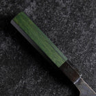Santoku Revêtement inox Blue Steel #2 Kurouchi Manche Urushi Vert 165mm-[Musashi]-[Couteaux de cuisine japonais]