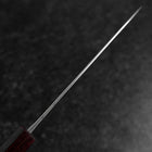 Santoku Revêtement inox Blue Steel #2 Kurouchi Manche en Zelkova 165mm-[Musashi]-[Couteaux de cuisine japonais]