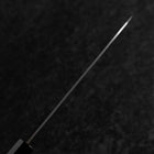 Santoku Revêtement inox Blue Super Poli Manche en Buffle et Ébène 180mm-[Musashi]-[Couteaux de cuisine japonais]