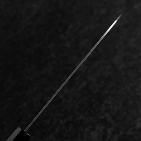 Santoku Revêtement inox Blue Super Poli Manche en Buffle et Ébène 180mm-[Musashi]-[Couteaux de cuisine japonais]