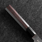 Santoku Revêtement inox Blue Super Poli Manche en Buffle et Ébène 180mm-[Musashi]-[Couteaux de cuisine japonais]