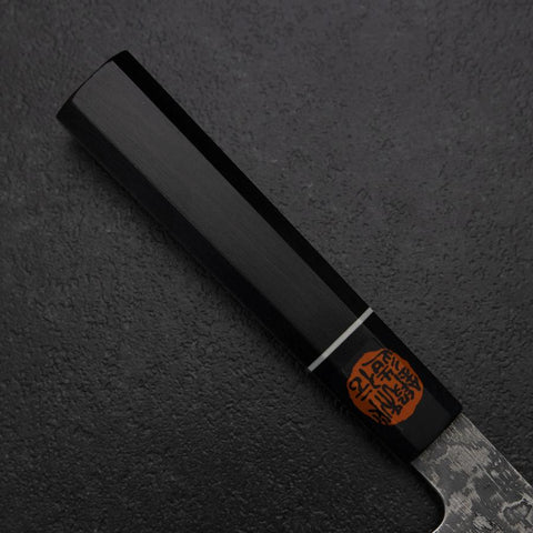 Santoku SG-2 Damas Manche en Ébène 165mm-[Musashi]-[Couteaux de cuisine japonais]