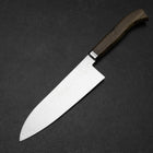 Santoku SG-2 Damas Manche en Ébène Or Occidental 180mm-[Musashi]-[Couteaux de cuisine japonais]