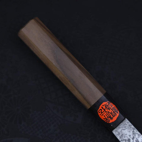 Santoku SG-2 Damas Noir Manche en Noyer 180mm-[Musashi]-[Couteaux de cuisine japonais]