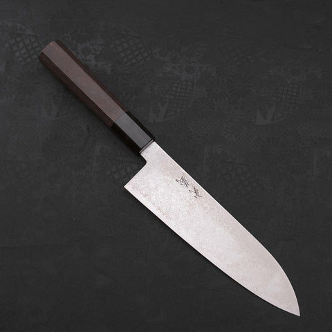Santoku SG-2 Damascus Buffalo Wenge Handle 180mm-[Musashi]-[Couteaux de cuisine japonais]