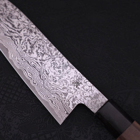 Santoku SG-2 Damascus Walnut Handle 165mm (6.5”)-[Musashi]-[Couteaux de cuisine japonais]
