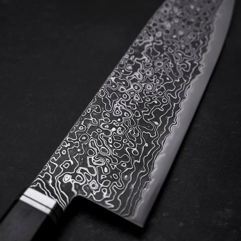 Santoku SG-2 Kurozome Damas Manche en Ébène 180mm-[Musashi]-[Couteaux de cuisine japonais]