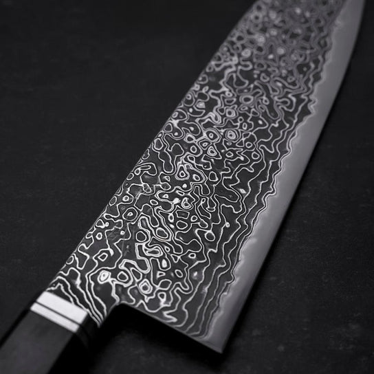 Santoku SG-2 Kurozome Damas Manche en Ébène 180mm