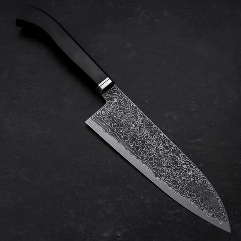 Santoku SG-2 Kurozome Damas Manche en Ébène 180mm-[Musashi]-[Couteaux de cuisine japonais]