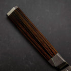Santoku SG-2 Mirror Tsuchime Damascus Octagonal Mahogany Handle 180mm-[Musashi]-[Japanese-Kitchen-Knives]