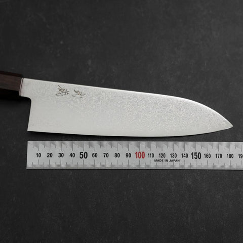 Santoku SG-2 Nickel Damas Manche en Ébène 180mm-[Musashi]-[Couteaux de cuisine japonais]