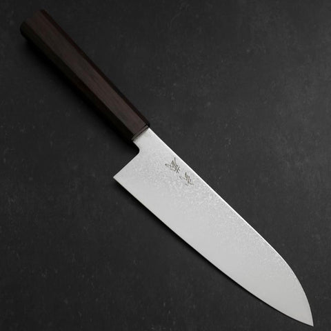 Santoku SG-2 Nickel Damas Manche en Ébène 180mm-[Musashi]-[Couteaux de cuisine japonais]