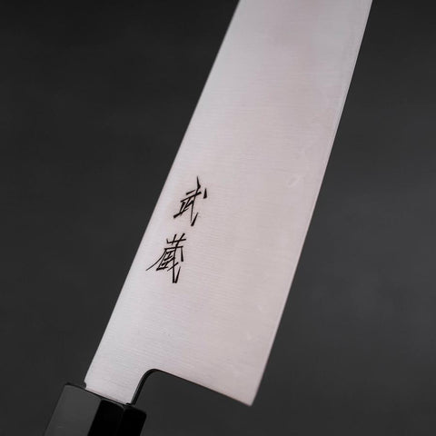 Santoku SG-2 Poli Manche en Buffle et Zelkova 180mm-[Musashi]-[Couteaux de cuisine japonais]