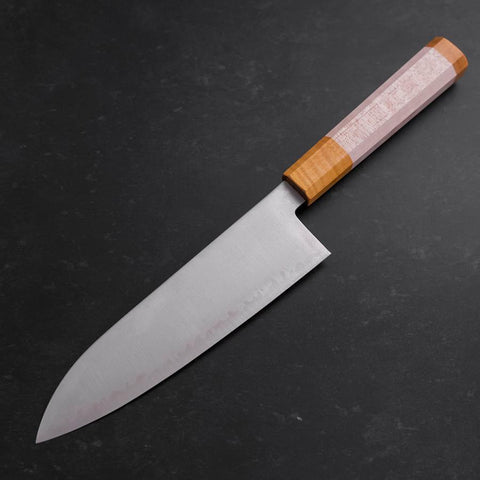 Santoku SG-2 Poli Manche en Érable Jaune 180mm-[Musashi]-[Couteaux de cuisine japonais]