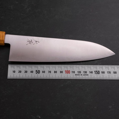Santoku SG-2 Poli Manche en Érable Jaune 180mm-[Musashi]-[Couteaux de cuisine japonais]
