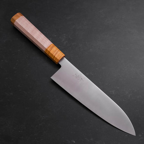 Santoku SG-2 Poli Manche en Érable Jaune 180mm-[Musashi]-[Couteaux de cuisine japonais]