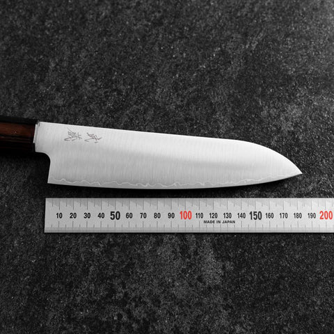 Santoku SG-2 Poli Manche en Ovangkol 180mm-[Musashi]-[Couteaux de cuisine japonais]