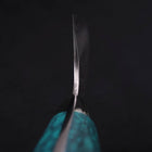 Santoku SG-2 Tsuchime Manche en Turquoise Vert 170mm-[Musashi]-[Couteaux de cuisine japonais]
