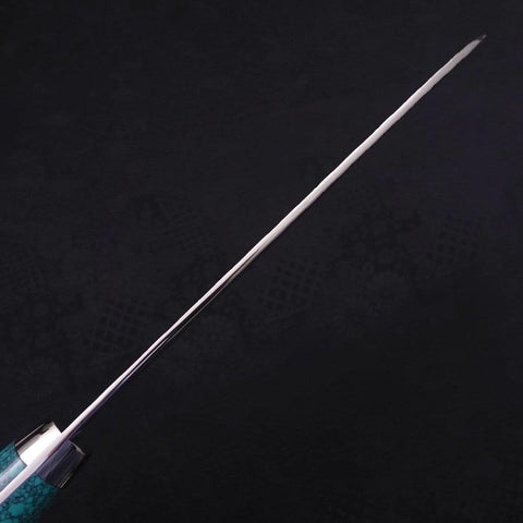 Santoku SG-2 Tsuchime Manche en Turquoise Vert 170mm-[Musashi]-[Couteaux de cuisine japonais]