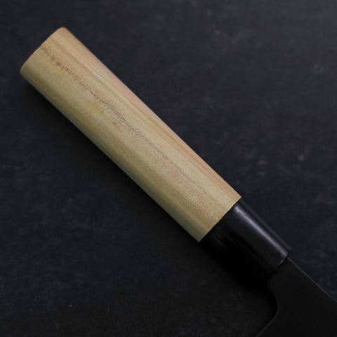 Santoku SK Steel Kurouchi Manche en Magnolia 165mm-[Musashi]-[Couteaux de cuisine japonais]