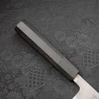 Santoku SKD11 Nashiji Manche en Ébène 165mm-[Musashi]-[Couteaux de cuisine japonais]