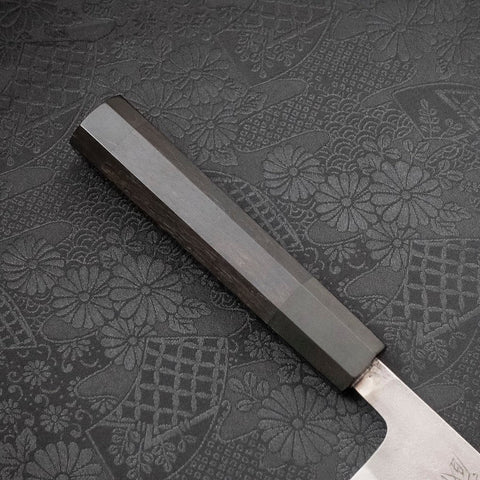 Santoku SKD11 Nashiji Manche en Ébène 165mm-[Musashi]-[Couteaux de cuisine japonais]