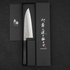 Santoku SKD11 Nashiji Manche en Ébène 165mm-[Musashi]-[Couteaux de cuisine japonais]