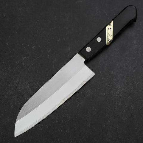 Santoku SKD12 Poli Manche Occidental Noir 140mm-[Musashi]-[Couteaux de cuisine japonais]