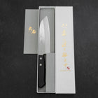 Santoku SKD12 Poli Manche Occidental Noir 140mm-[Musashi]-[Couteaux de cuisine japonais]