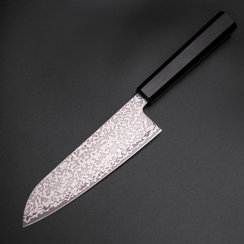 Santoku SLD Damas Noir Manche en Ébène 170mm-[Musashi]-[Couteaux de cuisine japonais]