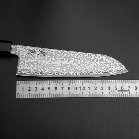Santoku SLD Damas Noir Manche en Ébène 170mm-[Musashi]-[Couteaux de cuisine japonais]