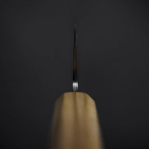 Santoku SLD Damas coloré Tsuchime au Nickel Manche en Olivier 170mm Édition limitée-[Musashi]-[Couteaux de cuisine japonais]