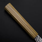 Santoku SLD Damas coloré Tsuchime au Nickel Manche en Olivier 170mm Édition limitée-[Musashi]-[Couteaux de cuisine japonais]