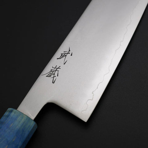 Santoku SLD Miroir Manche Bord de Mer 170mm-[Musashi]-[Couteaux de cuisine japonais]