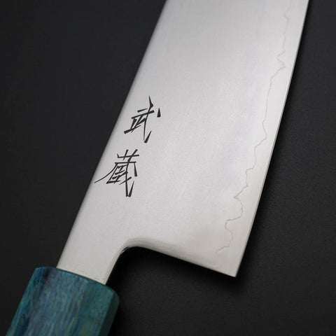 Santoku SLD Miroir Manche Rivage de Corail 170mm-[Musashi]-[Couteaux de cuisine japonais]