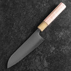 Santoku SLD Miroir Manche en Buffle et Érable Rose Clair 170mm-[Musashi]-[Couteaux de cuisine japonais]