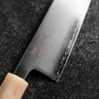 Santoku SLD Miroir Manche en Buffle et Érable Rose Clair 170mm-[Musashi]-[Couteaux de cuisine japonais]