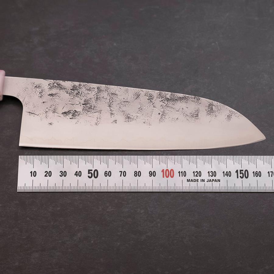 Santoku SLD Nashiji Washi Manche Océan Rose Sakura et Or 165mm-[Musashi]-[Couteaux de cuisine japonais]