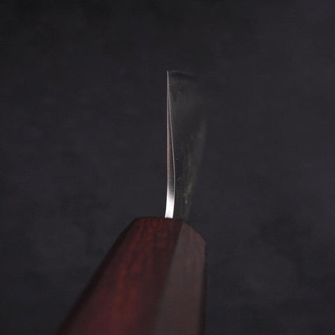 Santoku SLD Nashiji Washi Manche Urushi Pourpre 165mm-[Musashi]-[Couteaux de cuisine japonais]
