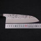 Santoku SLD Nashiji Washi Manche en Buffle et Ébène 165mm-[Musashi]-[Couteaux de cuisine japonais]