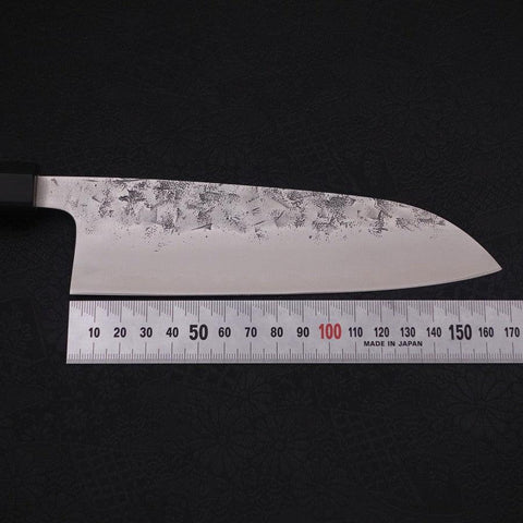 Santoku SLD Nashiji Washi Manche en Buffle et Ébène 165mm-[Musashi]-[Couteaux de cuisine japonais]