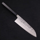 Santoku SLD Nashiji Washi Manche en Buffle et Ébène 165mm-[Musashi]-[Couteaux de cuisine japonais]