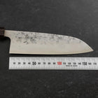 Santoku SLD Nashiji Washi Manche en Cerisier et Doubles Embouts en Bois de Rose 165mm-[Musashi]-[Couteaux de cuisine japonais]