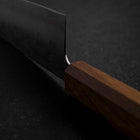 Santoku SLD Nashiji Washi Manche en Chêne 165mm-[Musashi]-[Couteaux de cuisine japonais]