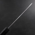 Santoku SLD Nashiji Washi Manche en Ishime Noir 165mm-[Musashi]-[Couteaux de cuisine japonais]
